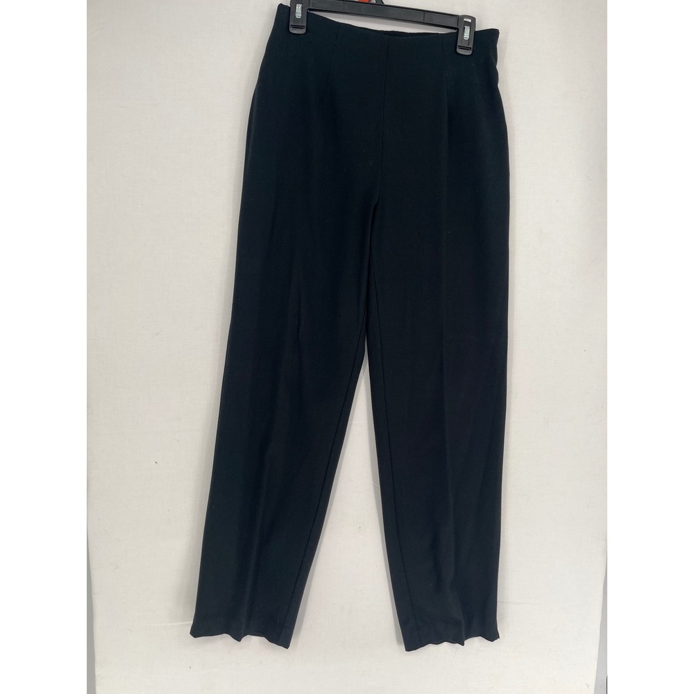Field Manor Modern Classics Black Dress Pants High Rise Straight Leg Size 8